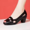 black sketcher sandels for women